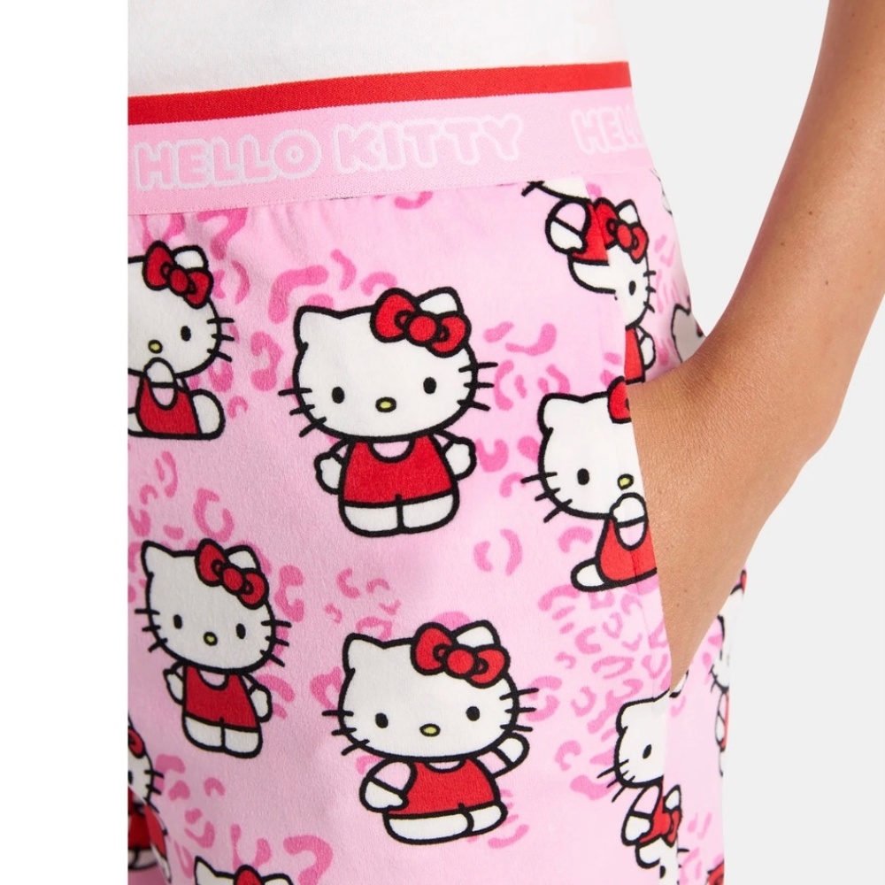 Hello Kitty Women’s Pink Velour Sleep Pajama Pants Size XL NWT - Picture 4 of 7